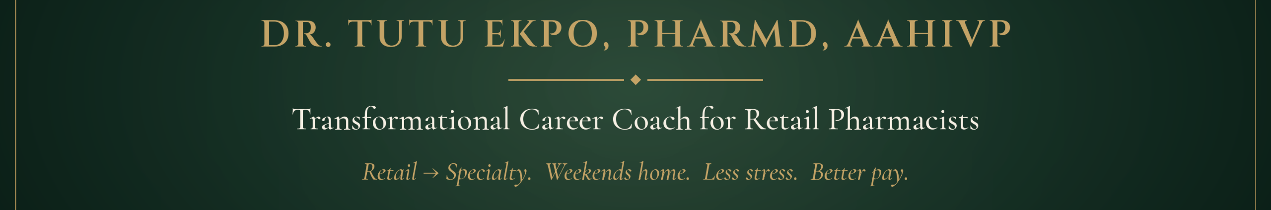 Dr. Tutu Ekpo's channel header