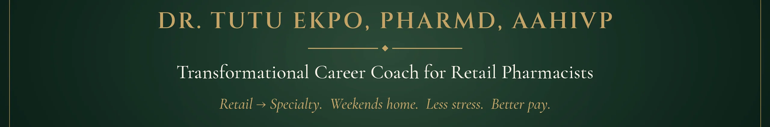 Dr. Tutu Ekpo's channel header